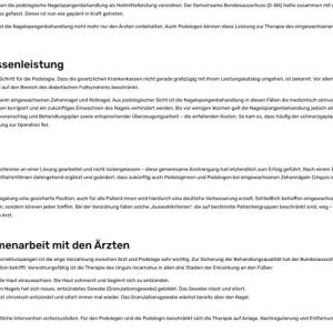 Information Nagelspangentherapie